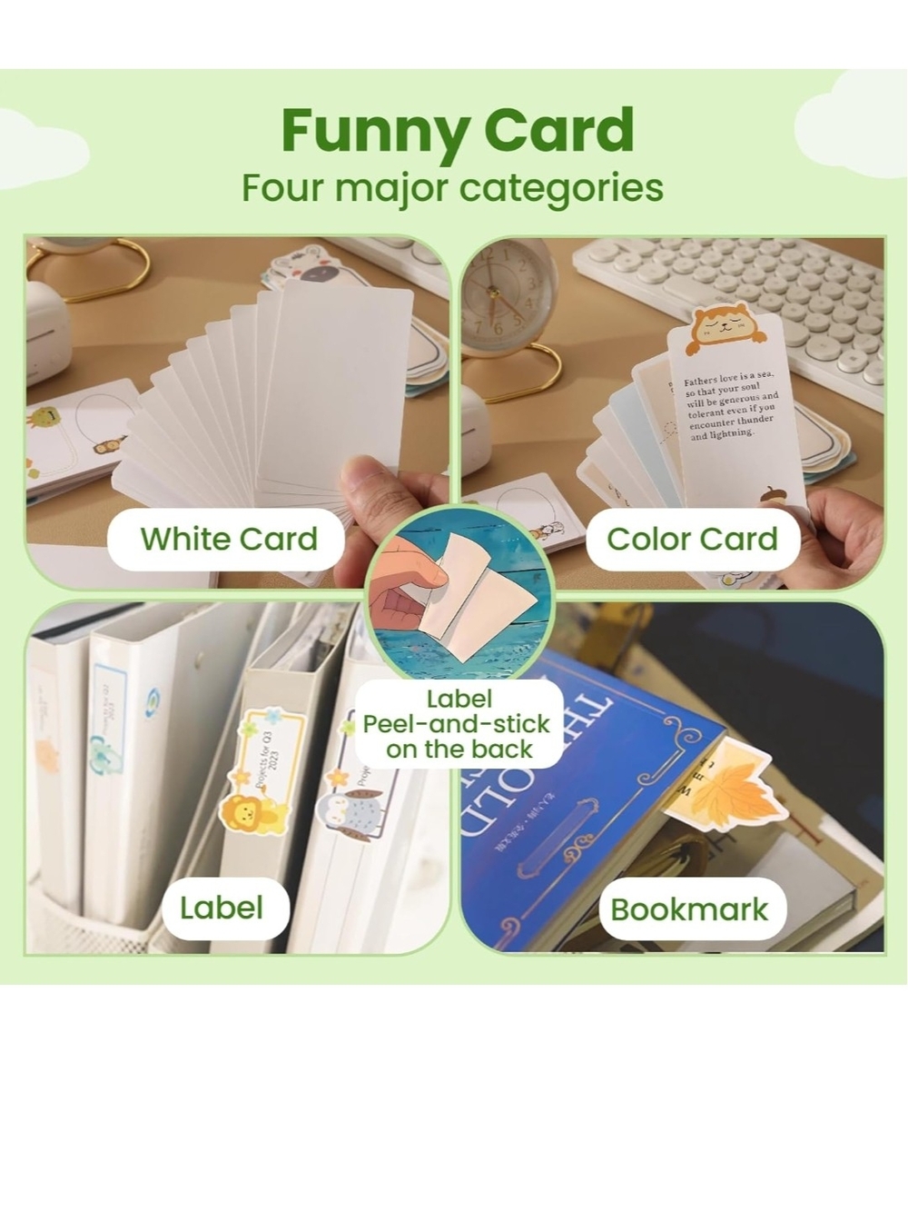 Portable Mini White Label Sticker Printer w/ 4 Boxed Blank Cardstock New In Box - Picture 4 of 9